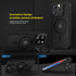 memumi Case for iPhone 15 Pro Max Magnetic with Holder Stand, Matte Coating with Smooth Touch Military Grade Protection Case Compatible with Mag-S...