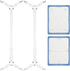 Morcheiong 2 Pack Bed Sheet Fasteners Straps Adjustable Bed Sheet Holder Bands with Sheet Clips for Bedding Stays Bedsheet Tie Downs - White...