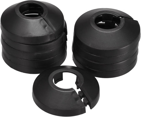 uxcell Pipe Cover Decoration, 16mm PP Plastic Escutcheon Water Pipe Drain Line Cover Black 10pcs...