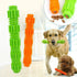 Orange Pet Dog Chew Toy,Rubber Stick Puppy Chewy Toy for Aggressive Chewer, Teeth Cleaning and Slowing Feeding Toy for Dogs Chew Toys Pet Supplies...