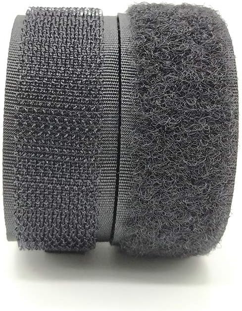 Filan 12 Colors 24 Yards Sew On Hook and Loop Tape Fastening Nylon Fabric Tape with Non-Adhesive for DIY Craft Interlocking Tape Sewing Fasteners ...