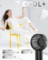 EasyAcc Mini Portable Fan Handheld Fan, 3 Speed USB C Rechargeable Battery Operated Mini Pocket Personal Lash Fan with Lanyard Base Cooling Desk F...