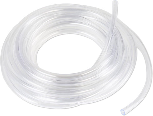 16 Feet - 3/16" ID x 1/4" OD Clear Vinyl Tubing, Translucent Plastic PVC Tubing Hose Pipe for Water Air Pump...