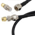 SMA to F Adapter SMA Male to F Type Male 20 inch RG58 Coax Coaxial Extension Cable +3pcs F Type to SMA Male Female Connector for RF Application...