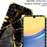 DAIZAG Case Compatible with for Samsung Galaxy A15,Black Gold Natural Marble Pattern Phone Case for Girl Women Golden Square Soft Shockproof Cover...