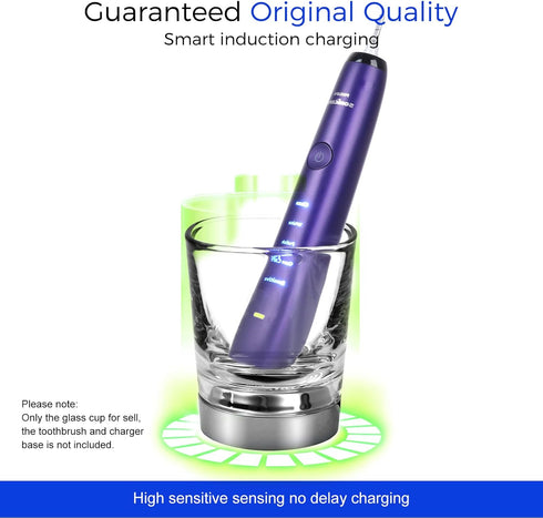 Replacement Charger Glass Cup Compatible with Philips Sonicare Electric Toothbrush HX9352 HX9360 HX9340 HX9900?Charging Base Glass Cup for HX9100 ...