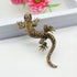 Crystal Rhinestone Gecko Lizard Reptile Animal Pin Brooch...
