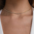Tennis Necklace for Women 14K Gold/Silver Plated Rhinestone Choker Necklaces Dainty Cubic Zirconia Tennis Necklace Diamond chain Wedding Jewelry f...