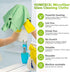 HOMEXCEL Microfiber Glass Cleaning Cloths-6PK, 16"x14" Lint Free Window Cleaning Cloth, Glasses, Mirrors, Screens, Stainless Steel, Premium Microf...
