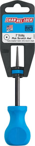 CHANNELLOCK SAW3H 3-inch Professional Scratch Awl Pick, Precision Machined Non-Magnetic, Made in USA, Molded Tri-Lobe Grip...
