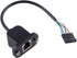 RJ12 6P6C Cable to 6 Pin 0.1" Pitch Debug Terminal Block Adapter 6 Ways Telephony Female Connector Socket Bulkhead Panel Mount Extension Cable...