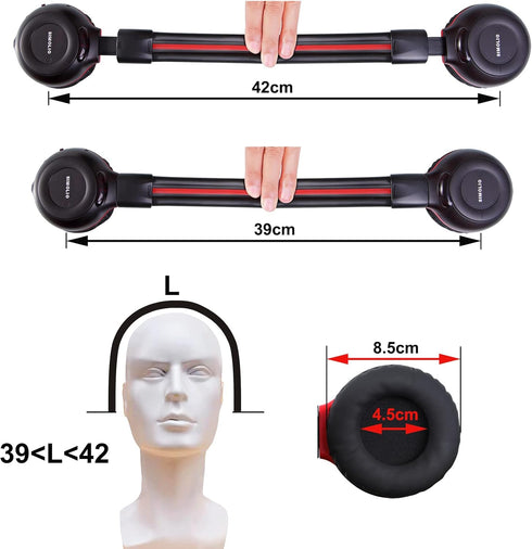 SIMOLIO IR Headphones for Car DVD, Infrared Headphones Kids Universal 2 Channel, Car Headphones Wireless with Bag & 3.5mm AUX Cord for Honda Odyss...