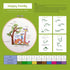 4 Pack Embroidery Starter Kit with Pattern for Beginners, Beginner Embroidery Kit for Adults, Cross Stitch Kits Hand Embroidery Kit Needlepoint Ki...