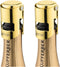 Champagne Stoppers with Stainless Steel Champagne Bottle Stopper with Food Grade Silicone Reusable Champagne Cork, Saver Suitable for Champagne, C...