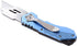 Amazon Basics Folding Utility Knife, Lightweight Aluminum Body with Holster, Light Blue...