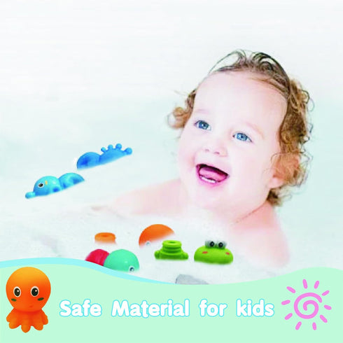 Mold Free Bath Toys for Kids Ages 1-3, Infant Toddlers Bath Squirter Toys 6 - 12- 18 Months- Baby Bath Time Bathtub Water Pool Summers Toys(Animal...
