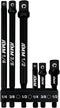 AMM 6-Piece Impact Grade Socket Adapter Set, 3-Inch & 6-Inch Power Drill Socket Driver Adaptor, 1/4", 3/8", 1/2" Hex Shank Adapt Your Power Drill ...