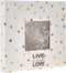 Pioneer Photo Albums Golden Dots Live Laugh Love 200 pkt 4x6 Photo Album, Pocket, Gold...