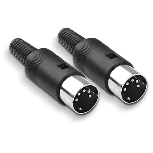 MEIRIYFA DIN 5-Pin Male Plug Connector, 4 Pack DIN 5 Pin Plug MIDI Cable Adapter Socket Solder Terminals Connector for Microphone Amplifiers...