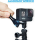 Sametop Ball Joint Mount Aluminium Swivel Arm Mount with Wrench Compatible with GoPro Hero 12, 11, 10, 9, 8, 7, 6, 5, 4, Session, 3+, 3, 2, 1, Her...