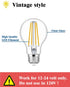 KEIVO 12V LED Bulb, 60 Watt Equivalent, 12-24V AC/DC, Soft White 2700K, 6W 800lm, E26 Base, A19 Low Voltage Edison Filament Bulbs for Off-Grid Sol...