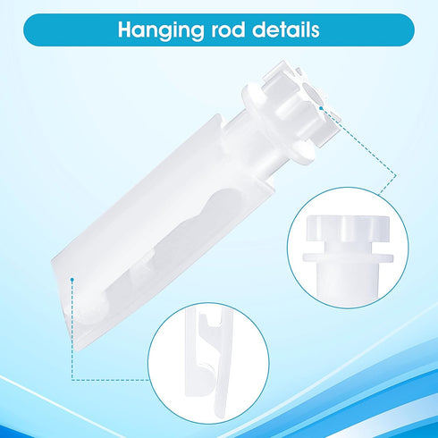 12PCS Vertical Blinds Replacement Parts Vertical Blind Stem Replacement for Vanes Carrier of 3-1/2" Or 5" Vertical Blinds Components Used for Iron...