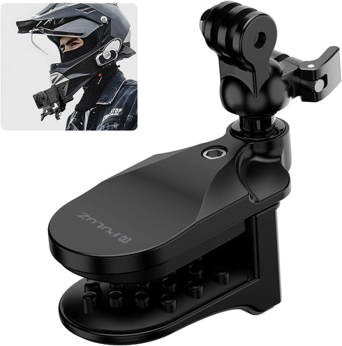 PULUZ Motorcycle Helmet Chin Clamp Mount for GoPro Hero 12, 11, 10/DJI Osmo Action 4/Insta360 X3/AKASO/SJCAM and Other Action Cameras...