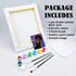 Canvas Painting Kit Pre Drawn Canvas for Painting for Adults Party Kits Paint and Sip Party Supplies 8x10 Canvas to Paint 8 Acrylic Colors,3 Brush...