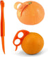 Orange Peeler Set Cosmer Orange Peeler Easy Open Citrus Lemon Citrus Peel Cutter Vegetable Slicer Fruit Tools Kitchen Gadgets (15 Pack Colorful)...