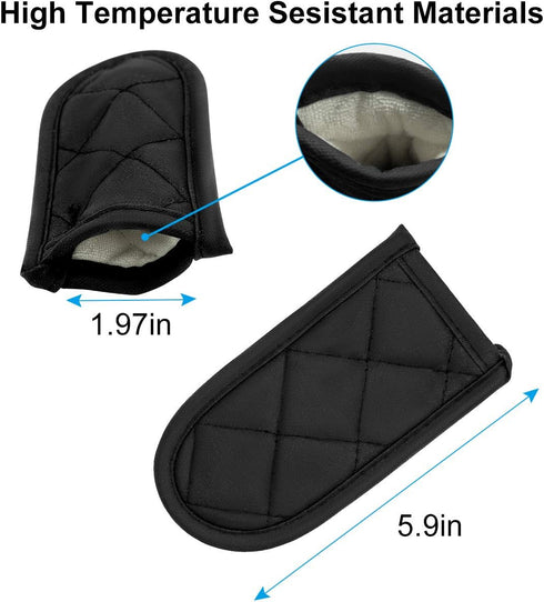 Evoio Cast Iron Skillet Handle Covers, Pot Handle Covers Heat Resistant, Heat Resistant Pot Pan Skillet Hot Handle Holder Sleeves Mitt Cover for K...