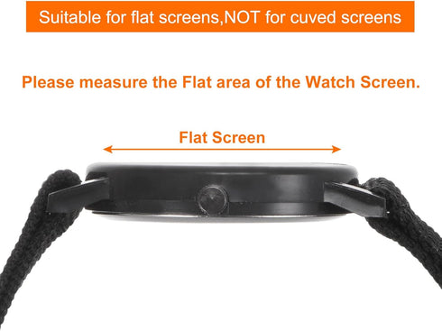 5pcs Watch Glass Screen Protectors 31mm Violet Tempered Glass High AL Anti-Glare 9H Hardness 2.5D Anti-Scratch Anti-Explosion Smartwatch Screen Pr...