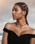 Natural Stone Beaded Black Agate Dainty Gold Chain Necklaces for Women T bar Clasps 14K Gold Plated Y-Shaped Necklace...