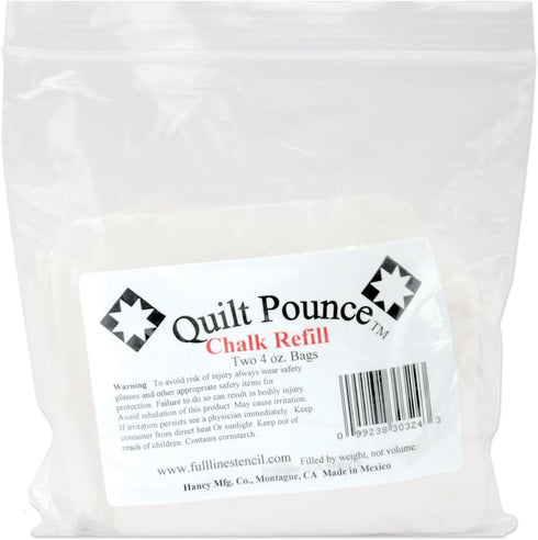 Quilt Pounce Chalk Refill-4 Ounces White...
