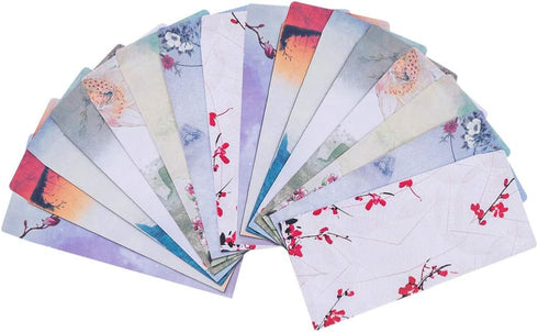 20Pcs Floral Letter Envelopes Stationery Paper Envelopes Vintage Invitation Envelopes Chinese Style Envelopes for Birthday Wedding...