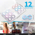 12 Pack Clear Contact Lens Case, Portable Contact Lenses Case with Tweezer Remover Tool Solution Bottle Contacts Soak Storage Container Kit for Tr...