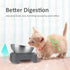 Stainless Steel Cat Food Bowl, 15-Angle, Ergonomic Design Reduces Vomiting...