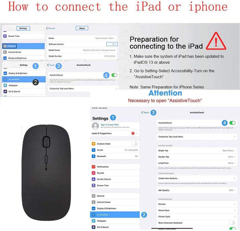 ZERU Bluetooth Mouse,Rechargeable Wireless Mouse for Macbook Pro/Macbook Air,Bluetooth Wireless Mouse for Laptop/PC/Mac/iPad pro/Computer...