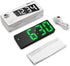 AMIR Alarm Clock, LED Clock for Bedroom, Electronic Desktop Clock with Temperature Display, Adjustable Brightness, 12/24H Display for Home (Plug N...