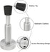 DOKU 4.1 Inch Spring Door Stoppers, 3Pcs Stainless Steel Door Stopper with Rubber Tips Bumper, Hydraulic Shock Absorbent Technology, Wall Mounted ...