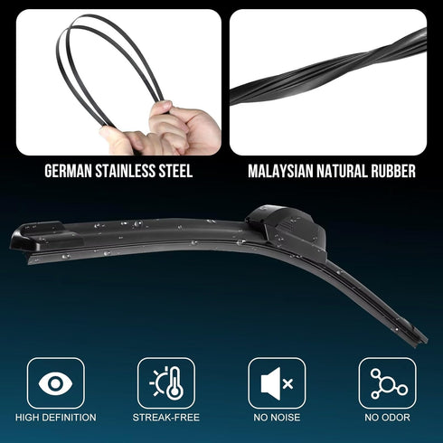 21" + 20" Replacement For Honda CRV 2006 2005 2004 2003 2002 /BMW Z4 08-03 /Nissan Altima 01-99 /Volvo S40 V40 04-00 Front Windshield Wiper Blade ...
