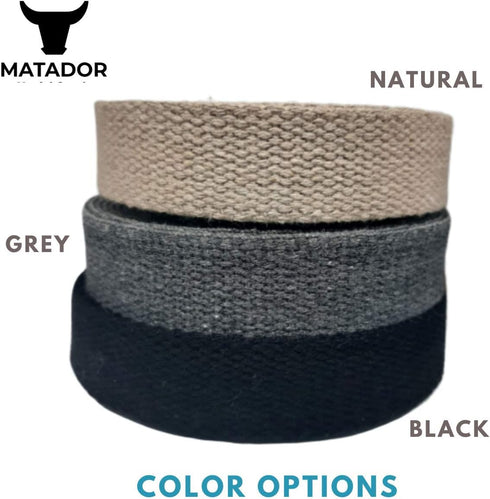 Heavy Cotton Webbing 1 Inch - Straps for Arts and Crafts - (Black, 10 Yards), MATADOR USEFUL GOODS...