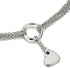 COOLSTEELANDBEYOND Stainless Steel Multi-Strand Anklet Bracelet with Dangling Charms of Hearts...