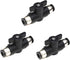 10mm Push Connect Valve Ball Valve 10mm Air Flow Control Valve Quick Connect Valve Tube Fittings Straight Union Pneumatic air compressor valve 3Pa...