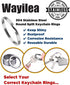 12 Pack Keychain Rings for Craft, Stainless Steel 1" Metal Flat Key Ring Clips Round Split Rings Bulk for Home Car Keys Organization,Arts & Crafts...