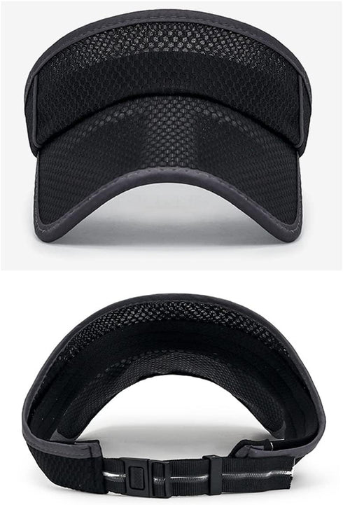 Outdoor Sport Cap Wide Brim UV Protection Breathable Adjustable Baseball Cap for Beach Golf Running Tennis...