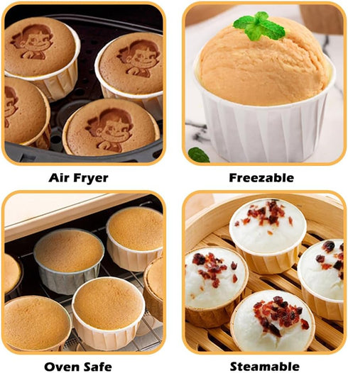 200 PCS Cupcake Liners Muffin Standard Size, Baking Cups Greaseproof Wrappers Paper Cupcake Holders for Wedding Birthday Party Baby Showers Bakery...
