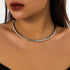 Metal Pearl Open Choker Necklace Adjustable Gold Pearl Choker Necklaces for Women Round Open Cuff Necklace Elegant Cuff Collar Necklace Statement ...