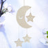 BESTOYARD Nursery Ceiling Mobile Moon Stars Ceiling Hanging Decorations for Baby Shower Baby Nursery Room...
