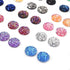 120 Pieces 12 Colors Round Flat Back Resin Cabochon Cameo Faux Druzy Cabochons for Jewelry Making (12mm)...
