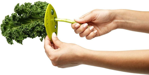 Apple Corer + Pineapple Tool + Herb Kale Stripper- Lever Tool by BRIGHT KITCHEN Stainless Steel Pear Fruit Seed Remover Cherry Red Grip with Serra...
